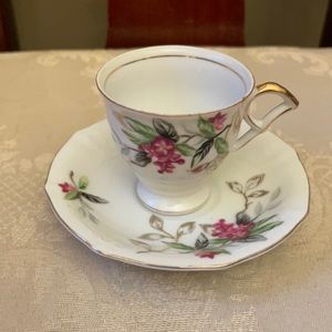 Vintage Ucagro China, made in Japan, demitasse espresso tea cup saucer set